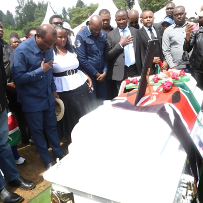 Kalonzo, Wamalwa Join Mourners at Boniface Kariuki’s Emotional Farewell in Kangema
