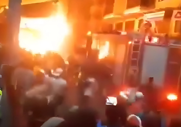 BREAKING NEWS: Fire Razes Down Shop in Kitengela, Cause Yet to Be Established
