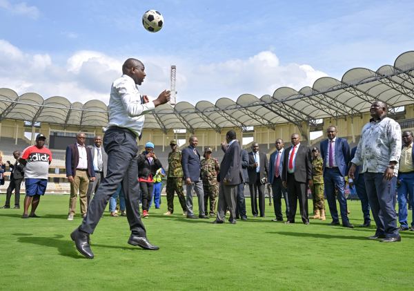 Murkomen, Mvurya Inspect Kasarani & Nyayo Ahead of CHAN 2025